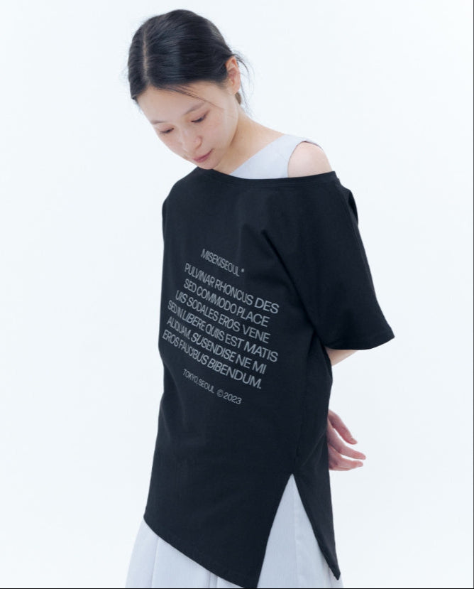 ★MISEKI SEOUL★ Unbalanced quote slit sleeves Miseki SEOUL (ミセキソウル) - アンバランスクウォウトスリット