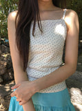 Hatil Floral Ribbed Sleeveless