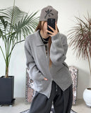 Eldin Hairy Knit Zip-Up
