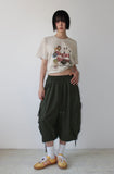 DIAGONAL POCKET BERMUDA PANTS