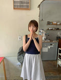 Tater Dot Color Matching Strap Sleeveless