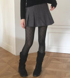 Gob Year-End Look Party Wool Pleated Mini Skirt