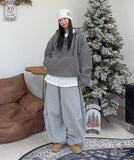 Hakkun Brushed Curved Cut Pants