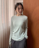 Melhi Dankers Rib Round Long Sleeve Tee