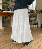 Kue banding frill long skirt