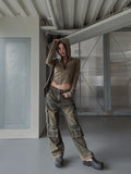 3 Pocket Multi Cargo Denim Pants