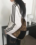 Vintsun Leopard Pocket String Backpack