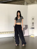 Catal all-in-one lace V-neck cropped short sleeve cardigan