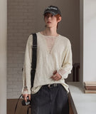 Sponge Grunge Damaged Knit