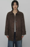 POCKET SUEDE HALF COAT
