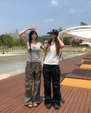 Multiple Pocket Low Cargo Pants