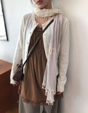 Lua Cashmere Knit Round Cardigan