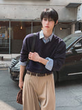 Ruin Shoulder Line V-Neck Knit