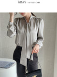 Rieven Satin Tie Blouse