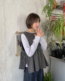 [BAONHAUS] Value Dot Ribbon Vest