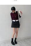Striped Three Quarter T-shirt