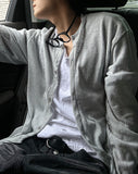 Linen Round Knit Cardigan