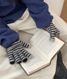Pundero Wool Stripe Knit Gloves