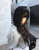 Newa Cable Balaclava Hood Knit Hat