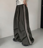 [unisex] Menky banding nylon string track parachute pants