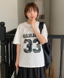 Sponk Camo Embroidery Lettering Short Sleeve Tee