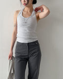Striped Halterneck Sleeveless