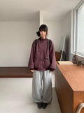 Silmki Button High Neck Over Jumper