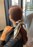 Nera Lettering Scarf Hair Tie