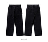 Dark Double Knee Denim Pants