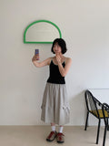 Nick Fue Lettering Color Matching Layered Sleeveless