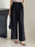 Carpit Unbalanced Wrap Wide Slacks
