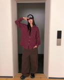 Le Jie Pocket Balloon Fit Cotton Long Pants