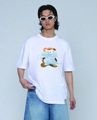 Tシャツ・カットソー [IMAGINARY X GRAVER] CHAUNCEY CLOUD BEAR SHORT SLEEVE TEE GRAVER(グレーバー) - 【IMAGINICAL X GRAVER 】 チャーンシー