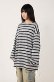 Relaxed stripe long sleeve