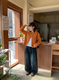 Yurudi High Neck Collar Knit Cardigan