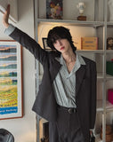 Saint overfit two button blazer
