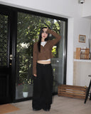 [MADE] Tutty Vintage Wood Slab Cropped Hood Zip-Up