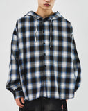 Rag Checked Hoodie Shirt