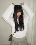 Mora Off-Shoulder Hood Sweatshirt