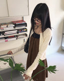 Oldin Spring Punching Long Sleeve Cardigan