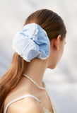 Sky Blooming Lace Scrunchies