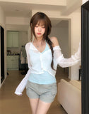 Salty See-through Crop Cardigan