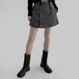 Enper button wrap miniskirt