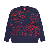 no.89 FLOWER DRAWING KNIT