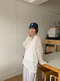 [unisex] Dolt Summer Punching See-through Knit