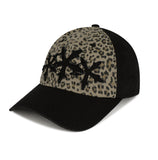 LEOPARD CROSS STAR CAP