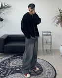 Zied Tin Washing Cutting Denim Pants