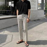 Brit Short Sleeve Collar Knit