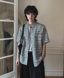 TOZ loose fit tweed half shirt