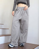 Maver Side Hem Snap Brushed Wide Pile Pants